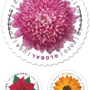 Global stamps 5 sheet/50 pcs