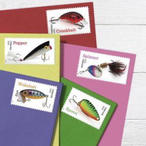Freshwater fishing lures stamps-2025