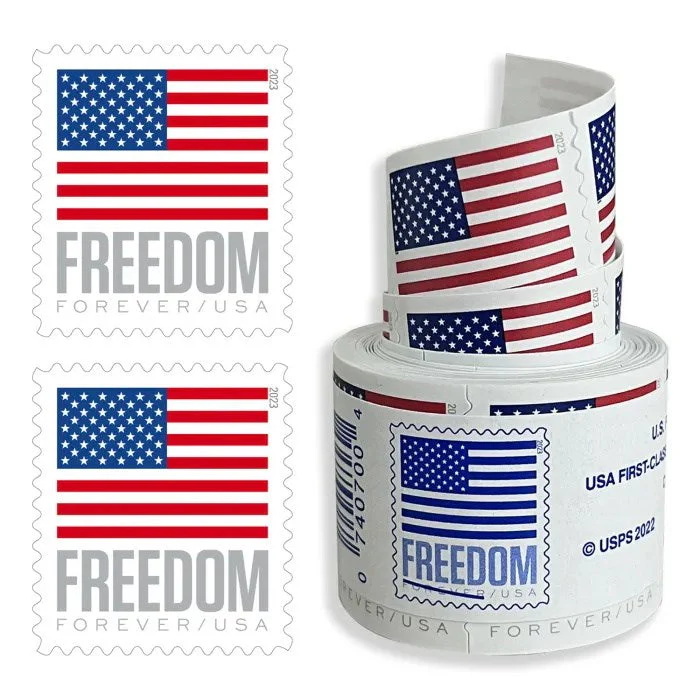 2023 U.S Flag Forever Stamps Roll 100pcs - Image 3