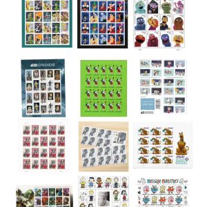 12 styles mixed cartoon stamps