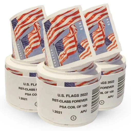 2022 U.S Flag Forever Stamps Roll 100pcs - Image 2
