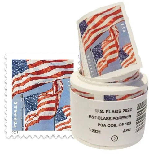 2022 U.S Flag Forever Stamps Roll 100pcs - Image 4