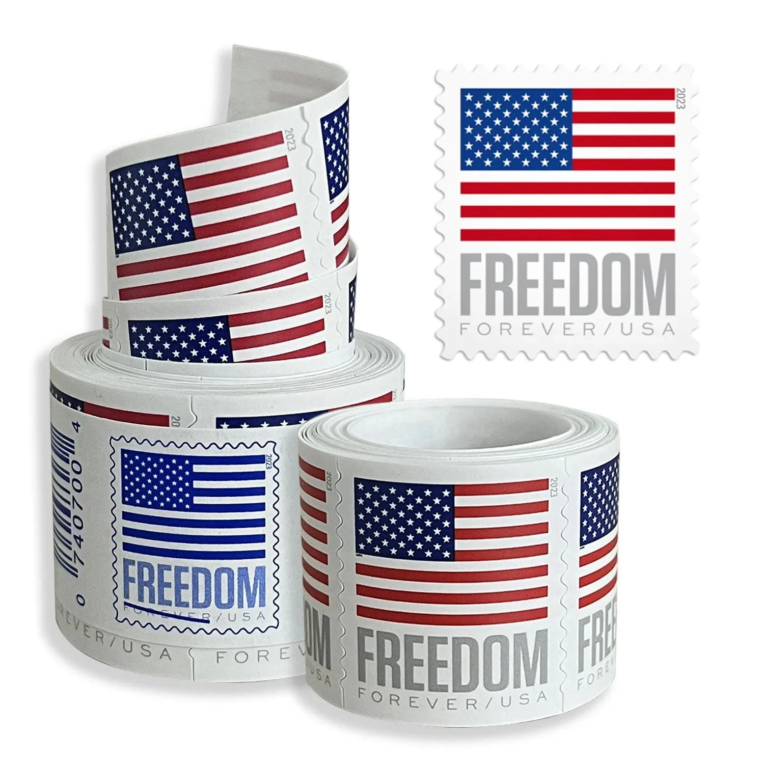 2023 U.S Flag Forever Stamps Roll 100pcs - Image 2