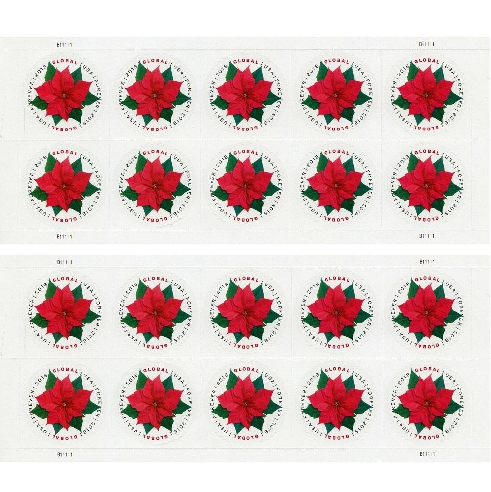 Global Poinsettia 2018 50pcs(5 sheets) - Image 2