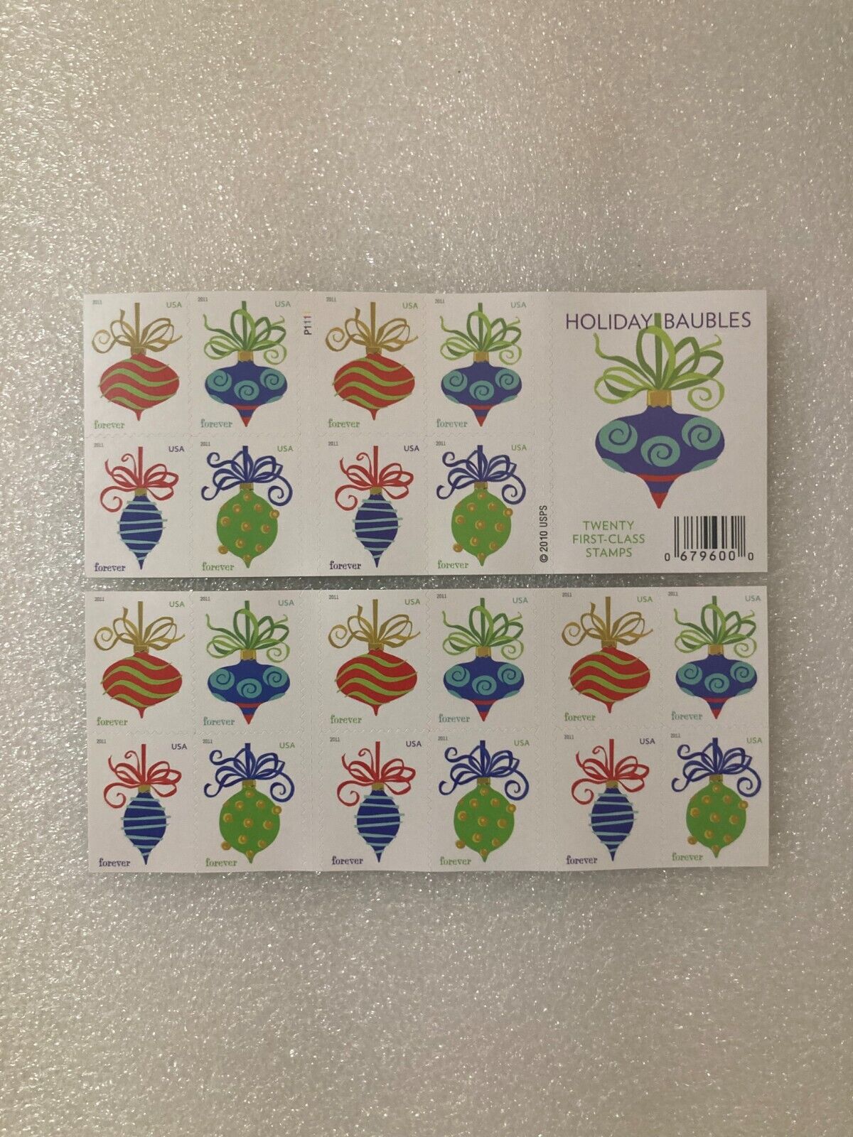 Holiday Baubles Self-Adhesive Stamp - Image 3