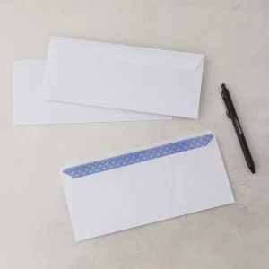 10 Security-Tinted Self-Seal Business Letter Envelopes, Peel & Seal Adhesive Closure, White, 500-Pack